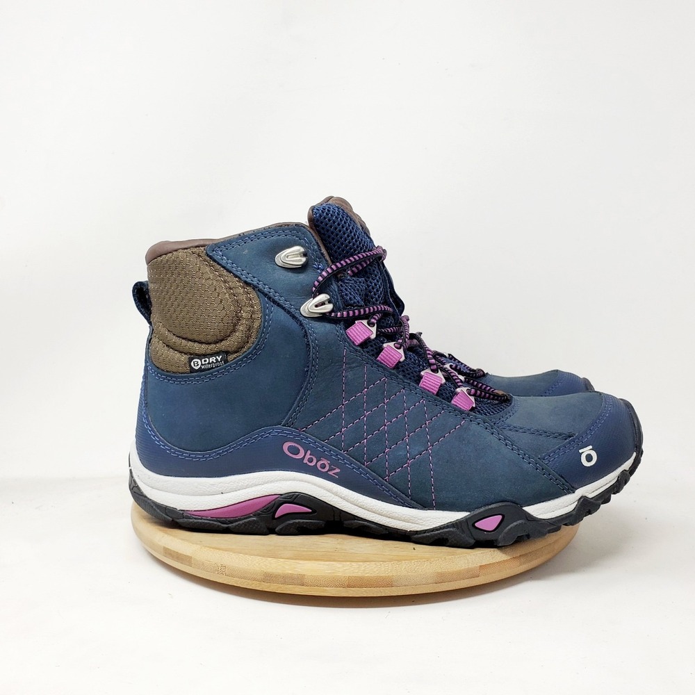 Oboz Sapphire Mid Boots Womens 7.5 BDry Trail Hiking Shoes Waterproof Lace Up